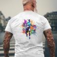 Basketball Graffiti Ball Sport T-Shirt mit Rückendruck Geschenke für alte Männer