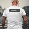 Der Mit Dem Hund Geht Saying Für Das Herrchen T-Shirt mit Rückendruck Geschenke für alte Männer