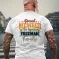 Freeman Nachname Freeman T-Shirt mit Rückendruck Geschenke für alte Männer