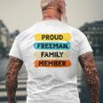 Freeman Retro Freeman Nachname Freeman Raglan T-Shirt mit Rückendruck Geschenke für alte Männer