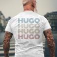 Hugo First Name I Prideintage I Hugo Name T-Shirt mit Rückendruck Geschenke für alte Männer