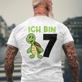 Ich Bin 7 7 Geburtstag Schildkröte T-Shirt mit Rückendruck Geschenke für alte Männer