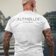 Klitmøller Klitmöller North Jutland Denmark North Sea Gray T-Shirt mit Rückendruck Geschenke für alte Männer