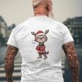 Lustiger Spruch Weihnachts Faultier Rentier War Ausverkauft T-Shirt mit Rückendruck Geschenke für alte Männer