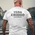 Team Chiodo Stolzer Familienname Nachname Geschenk T-Shirt mit Rückendruck Geschenke für alte Männer