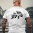Vintage Trump Garbage Truck Waste Management 47Th President Men's T-shirt Back Print Gifts for Old Men