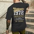 51 Jahre Oldtimer 1972Intage 51St Birthday T-Shirt mit Rückendruck Geschenke für Ihn