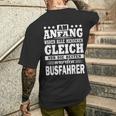 Am Anfang Waren Alle Menschen Ggleich Busfahrer T-Shirt mit Rückendruck Geschenke für Ihn