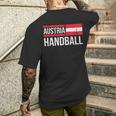 Austria Handball Flag Fan Team Player Jersey T-Shirt mit Rückendruck Geschenke für Ihn