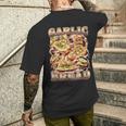 Bootleg Rap Style Garlic Bread Meme Food Ironic Vintage 90S Men's T-shirt Back Print Gifts for Him