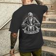 Born To Ride Biker Motorcyclist Slogan T-Shirt mit Rückendruck Geschenke für Ihn