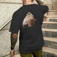 Capybara Man Wallet Cute T-Shirt mit Rückendruck Geschenke für Ihn