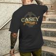 Casey Irischer Nachname Casey Irish Family Name Keltisches Kreuz T-Shirt mit Rückendruck Geschenke für Ihn