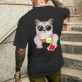Chat De Poker Texas Holdem T-shirt imprimé au dos Cadeaux pour lui