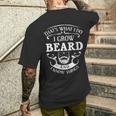 Damen Das Ist Was Ich Mache Ich Züchte Beard Und Ich Weiß Dinge Mit-Ausschnitt T-Shirt mit Rückendruck Geschenke für Ihn