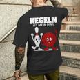 Damen Lustige Kugel & Kegel I Kegeln I Kegeln Ist Mein Ding Mit-Ausschnitt T-Shirt mit Rückendruck Geschenke für Ihn