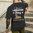 'Das Ist Ein Labrador Ding Labby Brown Labrador T-Shirt mit Rückendruck Geschenke für Ihn