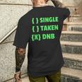 Drum And Bass Single Taken Dnb Drum & Bass T-Shirt mit Rückendruck Geschenke für Ihn