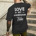 Familienname Andersson Lustiges Wiedersehen Nachname Tag T-Shirt mit Rückendruck Geschenke für Ihn