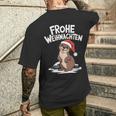 Frohe Weihnachten Otter Frohe Weihnachten T-Shirt mit Rückendruck Geschenke für Ihn