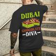 Dubai Chocolate Slogan T-Shirt mit Rückendruck Geschenke für Ihn