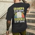 Grandpa Sudoku T-Shirt mit Rückendruck Geschenke für Ihn