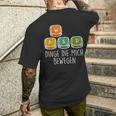 Gamer Dinge Die Mich Bewegen Game Consoleideo Game T-Shirt mit Rückendruck Geschenke für Ihn