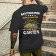 Garden Railway Steam Train Garden Model Railway T-Shirt mit Rückendruck Geschenke für Ihn