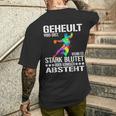 Geheult Wird Erst Wenn Es Stark Blutet Oder Komisch Absteht T-Shirt mit Rückendruck Geschenke für Ihn