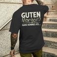 Guten Morgen Ganz Dünnes Eis Sayings T-Shirt mit Rückendruck Geschenke für Ihn