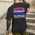 Herren Es Ist Ein Femboy Ding Du Südkorea T-Shirt mit Rückendruck Geschenke für Ihn