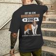 Hundehalter Ist So Ein Bernhardiner Ding Bernhardiner T-Shirt mit Rückendruck Geschenke für Ihn