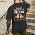 Hundehalter Sachen Ist So Ein Bullterrier Ding Bullterrier T-Shirt mit Rückendruck Geschenke für Ihn