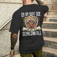 Ich Bin Nicht Dick Ich Bin Der Schildwall Sarcasmus T-Shirt mit Rückendruck Geschenke für Ihn