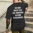 Ich Bin Nicht Wie Die Anderen Ich Bin Schlimmer Fun T-Shirt mit Rückendruck Geschenke für Ihn