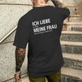 Ich Liebe Meine Frau Motorrad Fahren T-Shirt mit Rückendruck Geschenke für Ihn