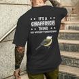 Ist So Ein Buchfink Ding Lustiger Spruch Buchfinke T-Shirt mit Rückendruck Geschenke für Ihn