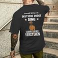 Ist So Ein Deutsche Dogge Ding Ist So Ein Deutsche T-Shirt mit Rückendruck Geschenke für Ihn