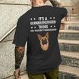 Ist So Ein Deutscher Schäferhund Ding Spruch Hundehalter T-Shirt mit Rückendruck Geschenke für Ihn