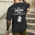 Ist So Ein Einhorn Ding Lustiger Spruch Einhörner T-Shirt mit Rückendruck Geschenke für Ihn