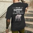 Ist So Ein Elefant Ding Lustiger Spruch Elefanten T-Shirt mit Rückendruck Geschenke für Ihn