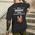 Ist So Ein Erdmännchen Ding Lustiger Spruch Erdmännchen T-Shirt mit Rückendruck Geschenke für Ihn