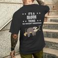 Ist So Ein Faultier Ding Lustiger Spruch Faultiere T-Shirt mit Rückendruck Geschenke für Ihn