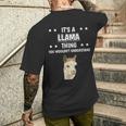 Ist So Ein Lama Ding Lustiger Spruch Lamas T-Shirt mit Rückendruck Geschenke für Ihn