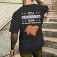 Ist So Ein Murmeltier Ding Lustiger Spruch Murmeltiere T-Shirt mit Rückendruck Geschenke für Ihn