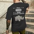 Ist So Ein Nashorn Ding Lustiger Spruch Nashörner T-Shirt mit Rückendruck Geschenke für Ihn