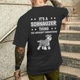 Ist So Ein Schnauzer Ding Lustiger Spruch Schnauzer T-Shirt mit Rückendruck Geschenke für Ihn