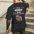 Ist So Ein Wombat Ding Lustiger Spruch Wombats T-Shirt mit Rückendruck Geschenke für Ihn