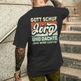 Jörg Name Saying Gott Schuf Jörg T-Shirt mit Rückendruck Geschenke für Ihn