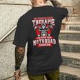 Motorrad Superbike Chopper Therapie T-Shirt mit Rückendruck Geschenke für Ihn